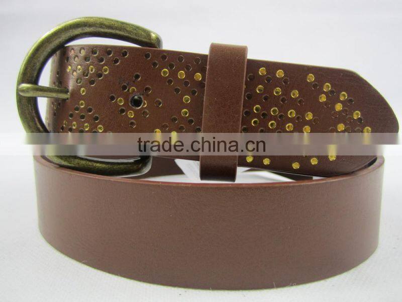 fashion geometric printed jeans belt for women