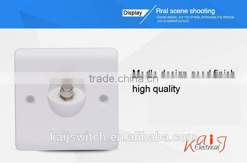 OEM cheap electrical white bakelite material 250v 10a tv plug socket