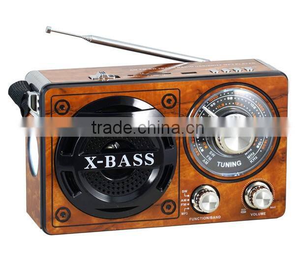 Fashion portable USB TF card MP3 player with 3 band Radio, built-in transformer 3 band Radio