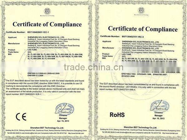 Shenzhen factory supplier 18W T8 1.2m 4ft led tube light SAA Approval