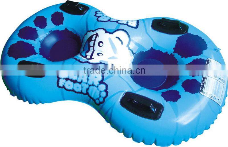 Heavy duty inflatable snow tubes 2 persons snow sled