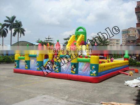 Funny kids inflatable fun city