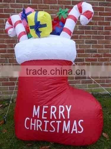 Big Inflatable Stocking for Christmas Party Decor