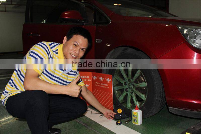 AEROPAK Tyre Puncture Repair Kit, Liquid Tire Sealant with compressor Inflator, mergency Tire pump