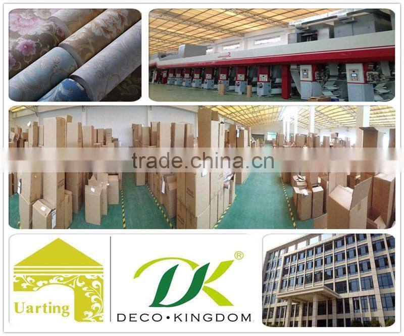 Popular and hot selling cheap pvc coated uarting wallpaper