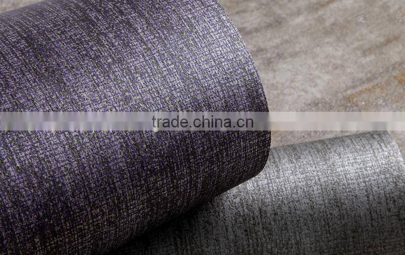 romantic purple colorfast nonwoven home wallpaper