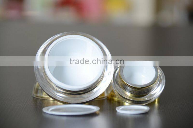 Fashion professional manufacturer acrylic cosmetic jars plastic container