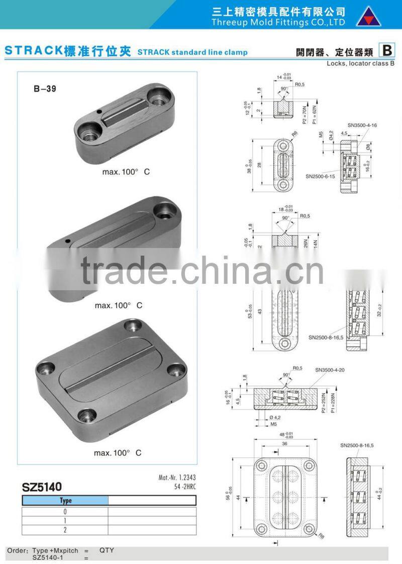 STRACK standard Z5140 slide retainers /latch locks