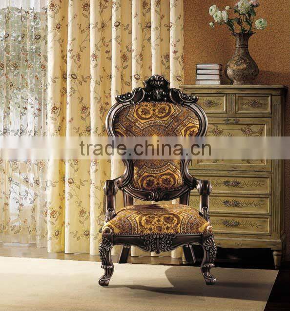 High Class with Good Quality Living Room Classical Fabric Chair