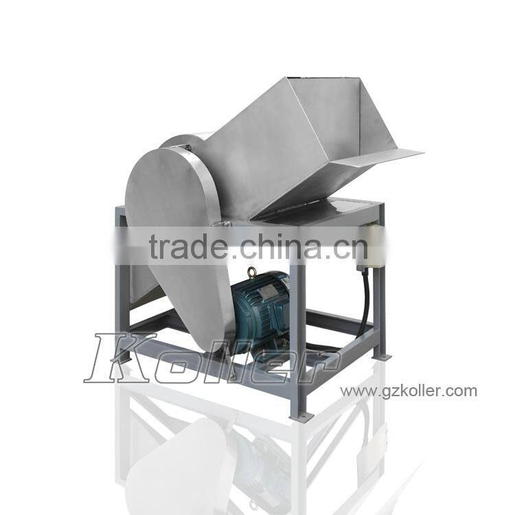 For block ice use Ice Crusher Machine Koller VIB100