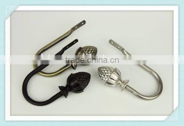 China Adjustable Alluminum Pineapple Finial Curtain Clasp On Sale