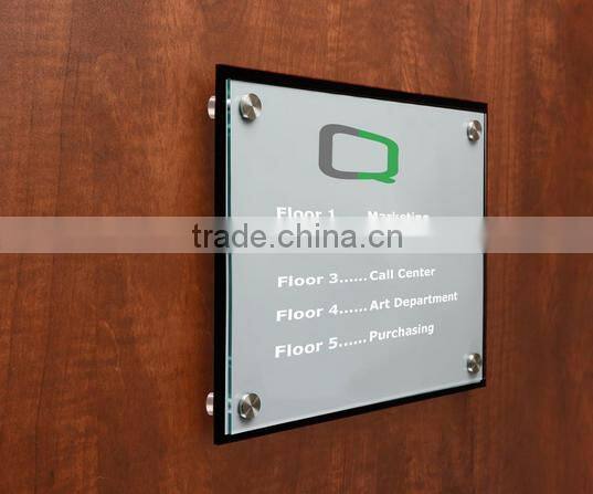 wall mount holding picture frame acrylic material with stand offs