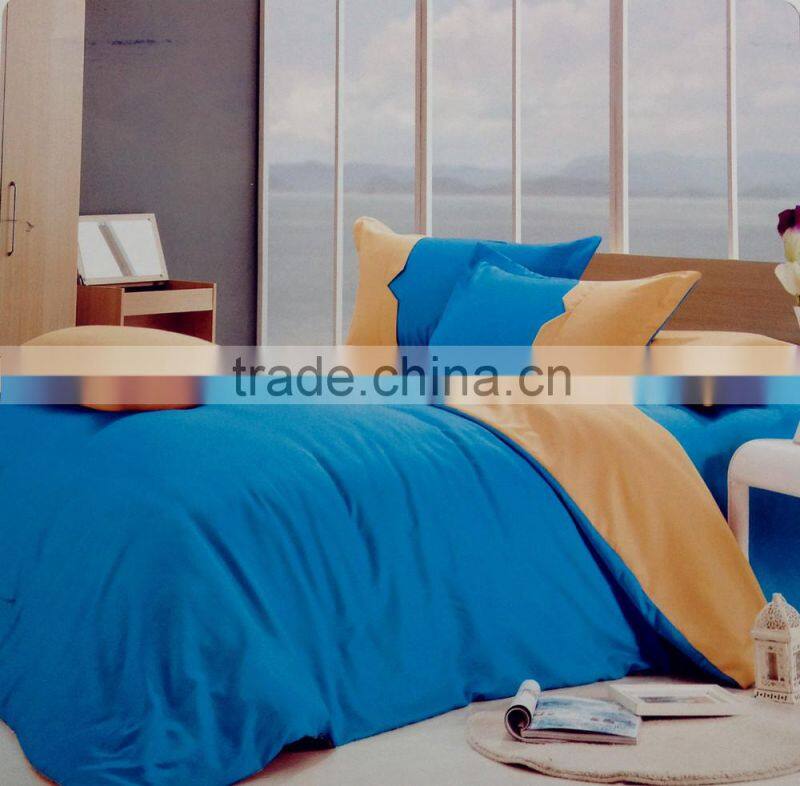 Hot sale 100% microfiber polyester soft and comfortable bedding sets plain dyed