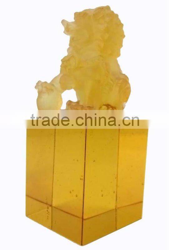 crystal gift - chinese dragon offocial seals --BS137
