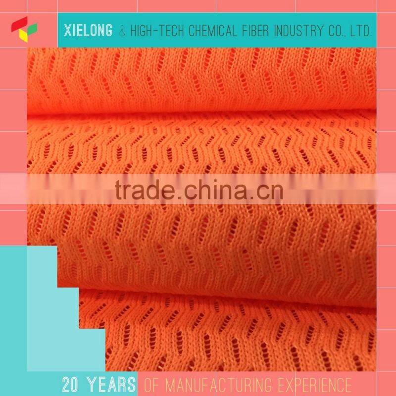 Polyester warp knit fabric 3D air flow transparent mesh fabric
