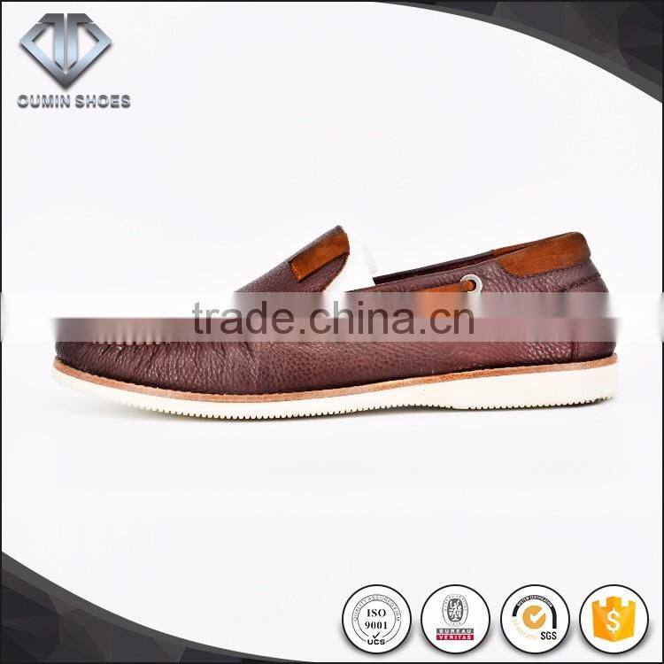 Light weight genuine leather driving italy men casual shoes