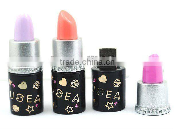 Manufacturer Price Lipstic USB Flash Drive Promotional women's gifts Lipstick shape USB