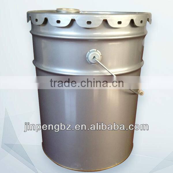 printed painting round metal can with lid