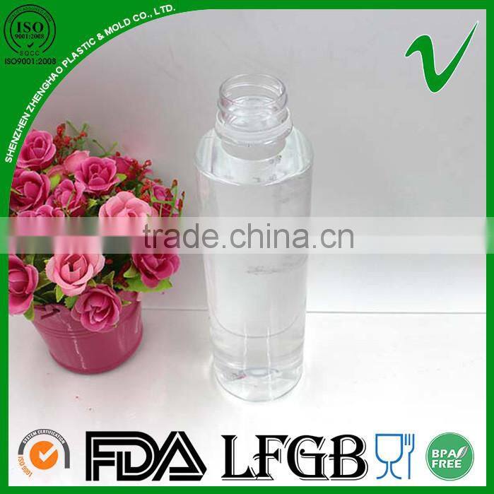 500ml voss shape clear empty water pet bottle with food grade