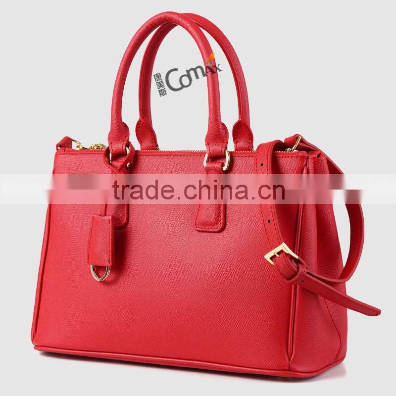 Fashion shiny gold 28mm metal strap bag clip buckle