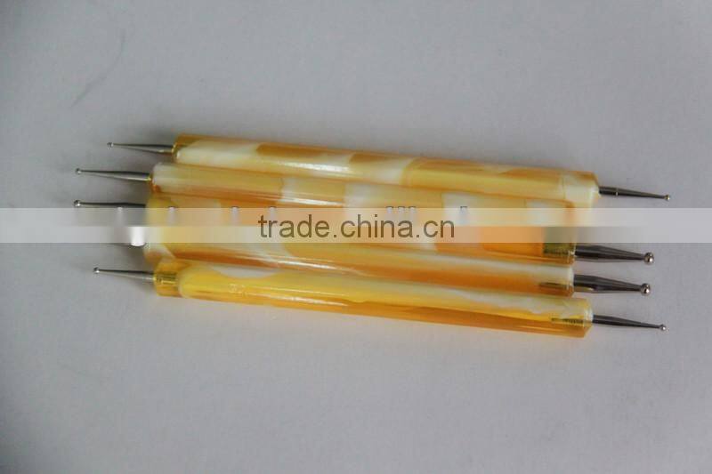 Hot model professional Acrylic handle orange color cosmetic Makeup Nail Art Brush Set