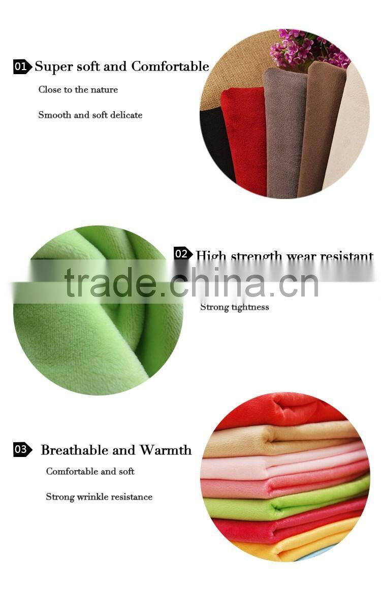 Home textile fabric High Quality wholesale price 100% Polyester short plush fabric