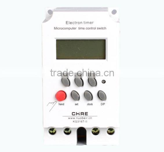 LCD 25A 250VAC timer digital Switch KG316T with Battery