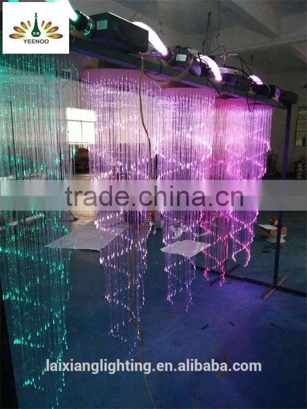 0.5m fiber spiral chandelier with mutilcolor change IR/RF remote controller