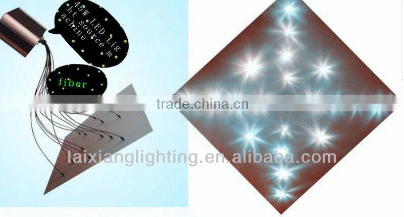 fiber optic light in swimming pool showing shooting star effect , twinkle , fireworks , LED thunder effect