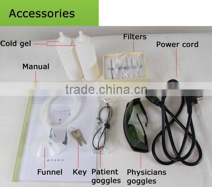 15*50mm spot size e-light ipl shr for hair removal