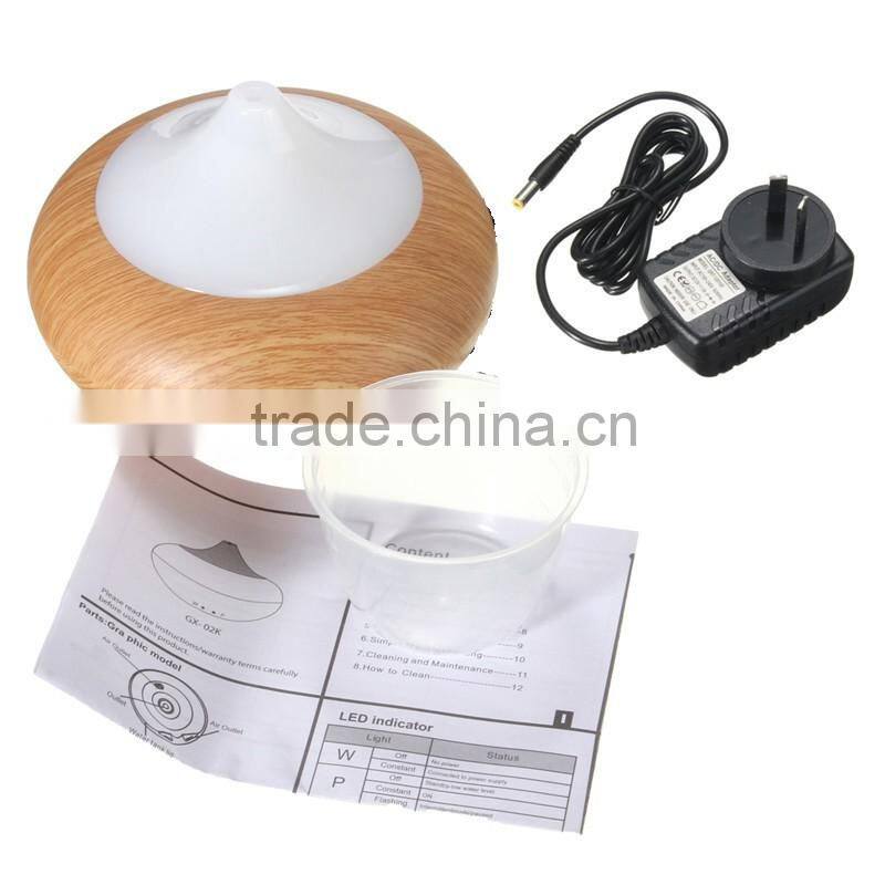 Wood grain Aromatherapy Essential Oil Diffuser LED Lights Ultrasonic Cool Mist Aroma Air Humidifier for Office Baby Bedroom