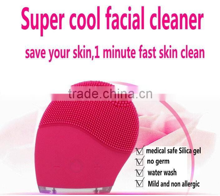 Face Wash Brushes Machine Soft Silicone Facial Brush Cleanser Waterproof Design Health Beauty Face Women Cleansers