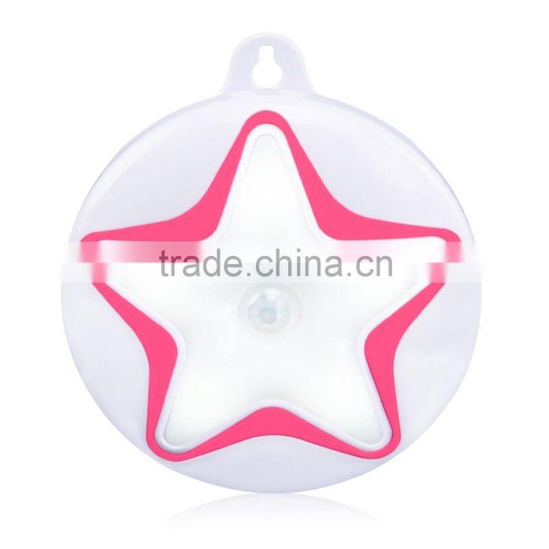NEW Led Night Light Sensor star shape lamps Motion Sensor Night Light