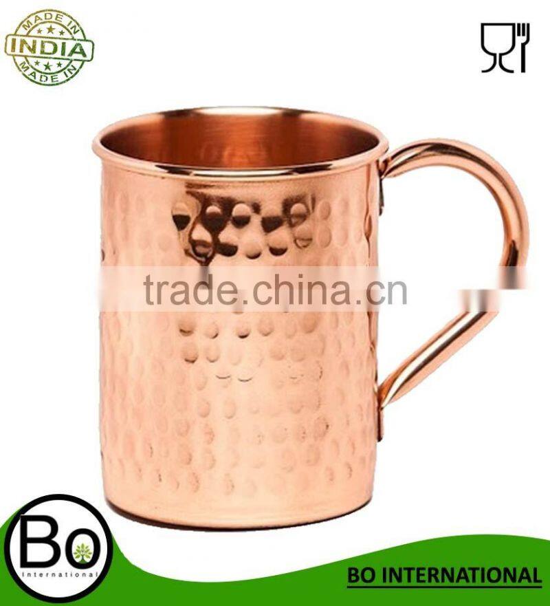 Copper Plated Hammered Ice Bucket