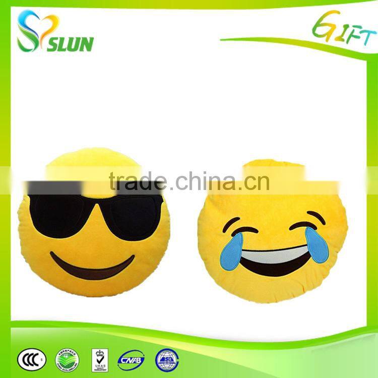 New Design cool Top-Selling Cheap Customize big Emoji Pillow stuffed animal