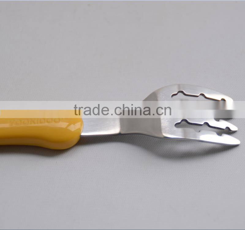 Children training flatware set, children cutlery for easy holding and finish food, new bone cutlery