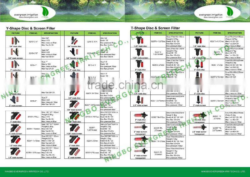 High Quality farm drip water treatment disc filter