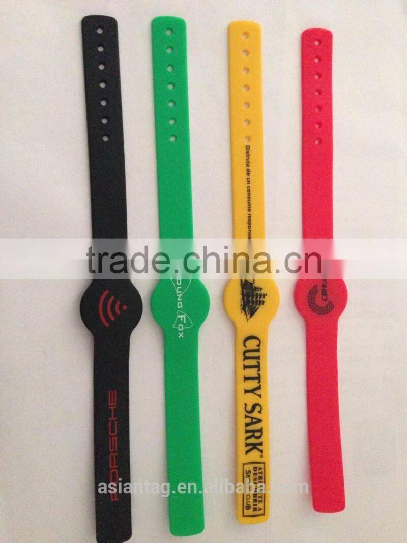 uhf silicon/pvc swimming rfid wristband