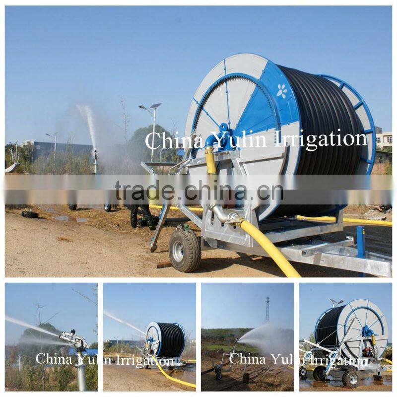 High Efficient Energy-saving Water Turbine Hose Reel Boom Irrigation /Whatsapp:0086-13604256547