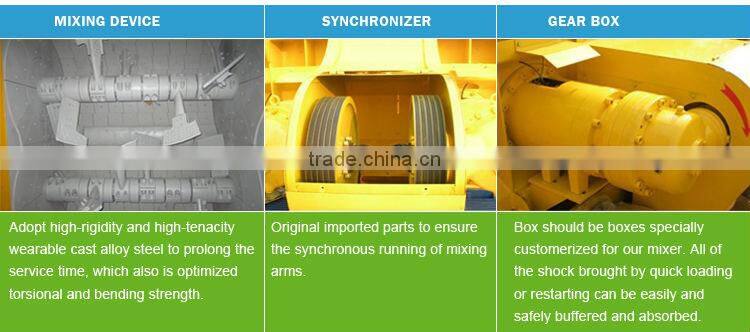 JS1000 Twin Shaft Concrete Mixer With Lift