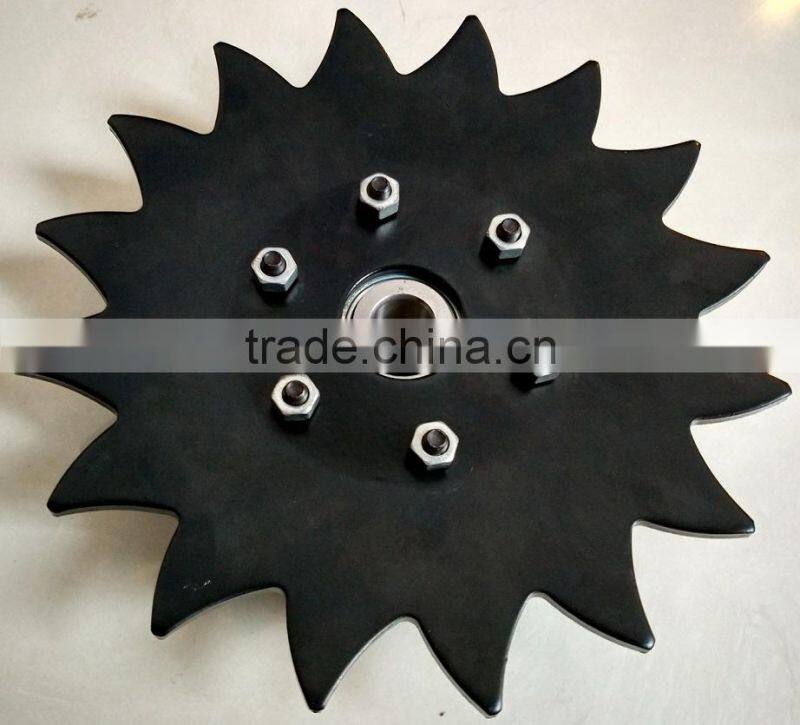 New Boron Steel 8" Notched Covering Harrow Disc Blade Assembly for CASE-IH Planters