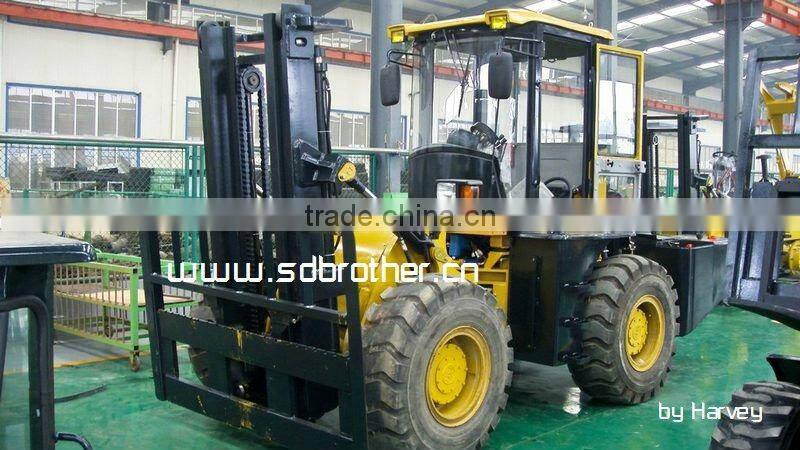5 Tons Articulated Forklift, Rough Terrain Forklift