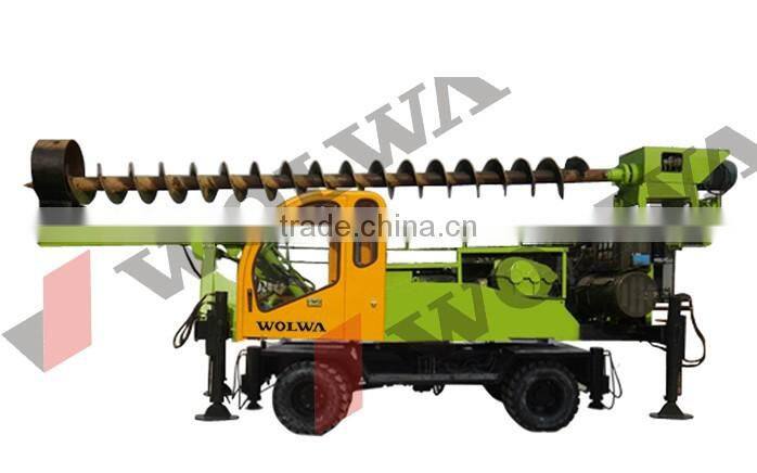GNLZ360 Wheel long spiral piling machine Automatic Feed Screw Piles Machine