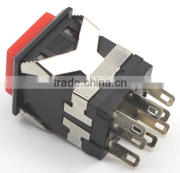 KD2-22 ON-(ON) square LED push button switch