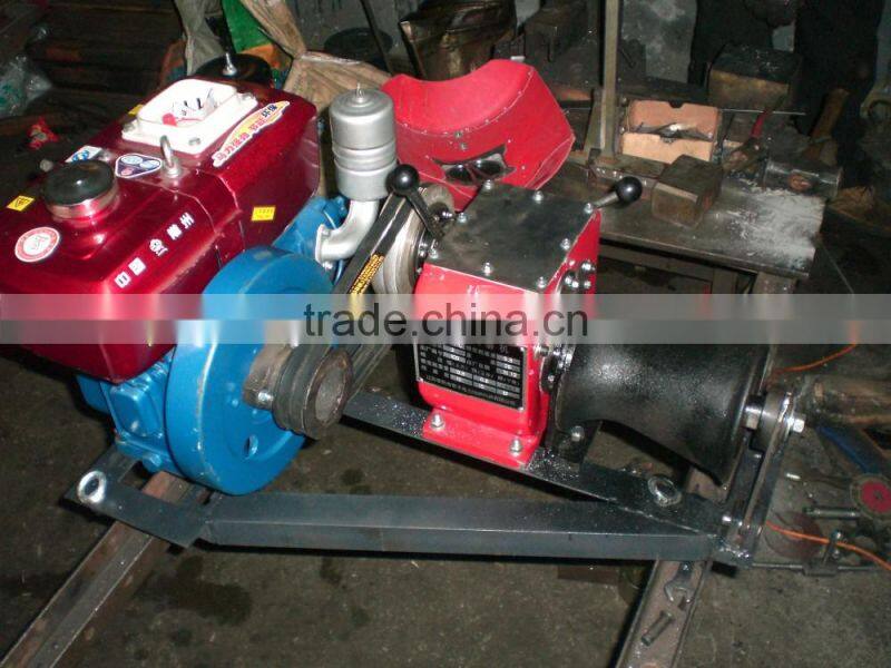 Winch Manufacturer 1 Tons cable winch diesel engine for Power Construction