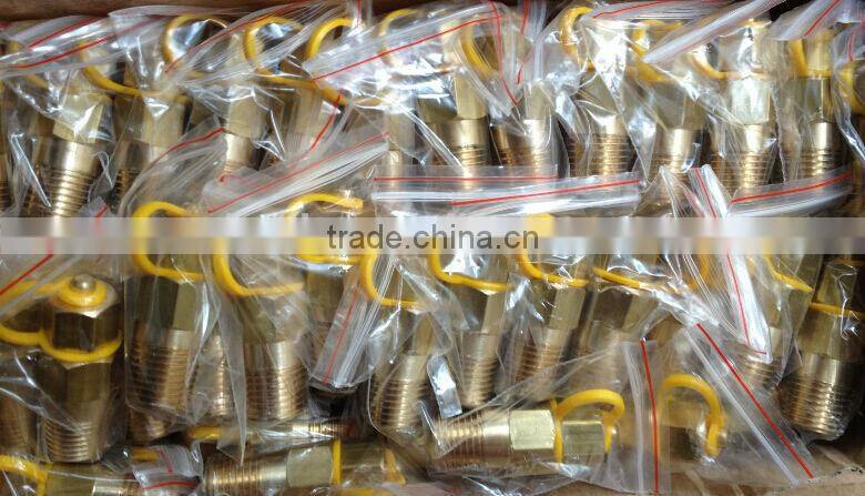 1/4" brass pete's pressure test plug