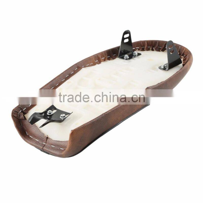 Brown/Black Hump Vintage Saddle Cafe Racer Cushion Seat for Suzuki GS for Yamaha XJ for Honda CB