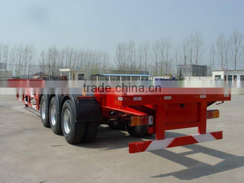 3 Axles 40 FT Container 45T skeleton semi trailer For shopping