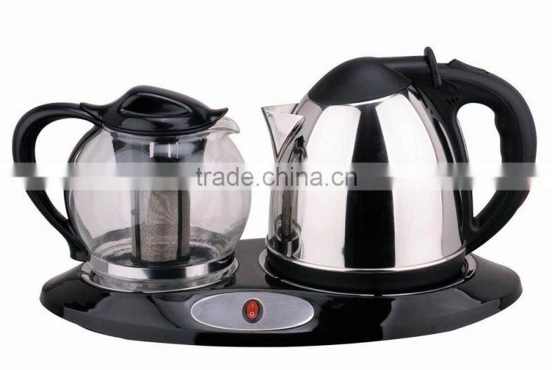 1.2L Stainless Steel Electric Tea Kettle Set