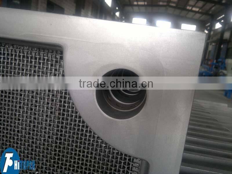 Construction material of stainless steel, well plates for filter press